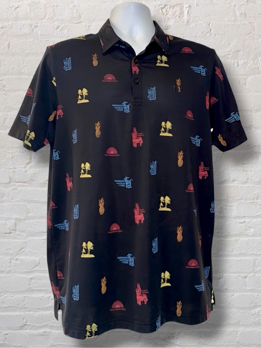 Travis Mathew "Natures Finest" polo | Color Black | Size - Men's - Medium